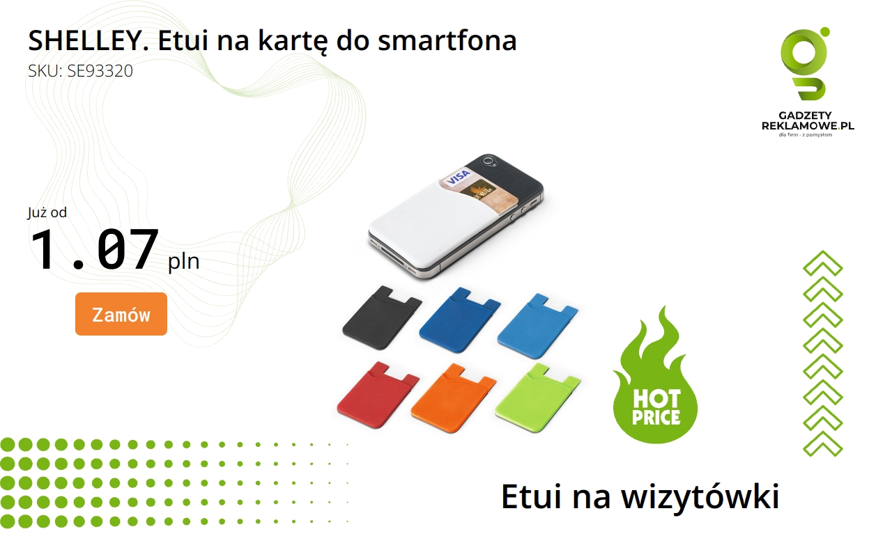 Etui na kartę do smartfona marki Shelley