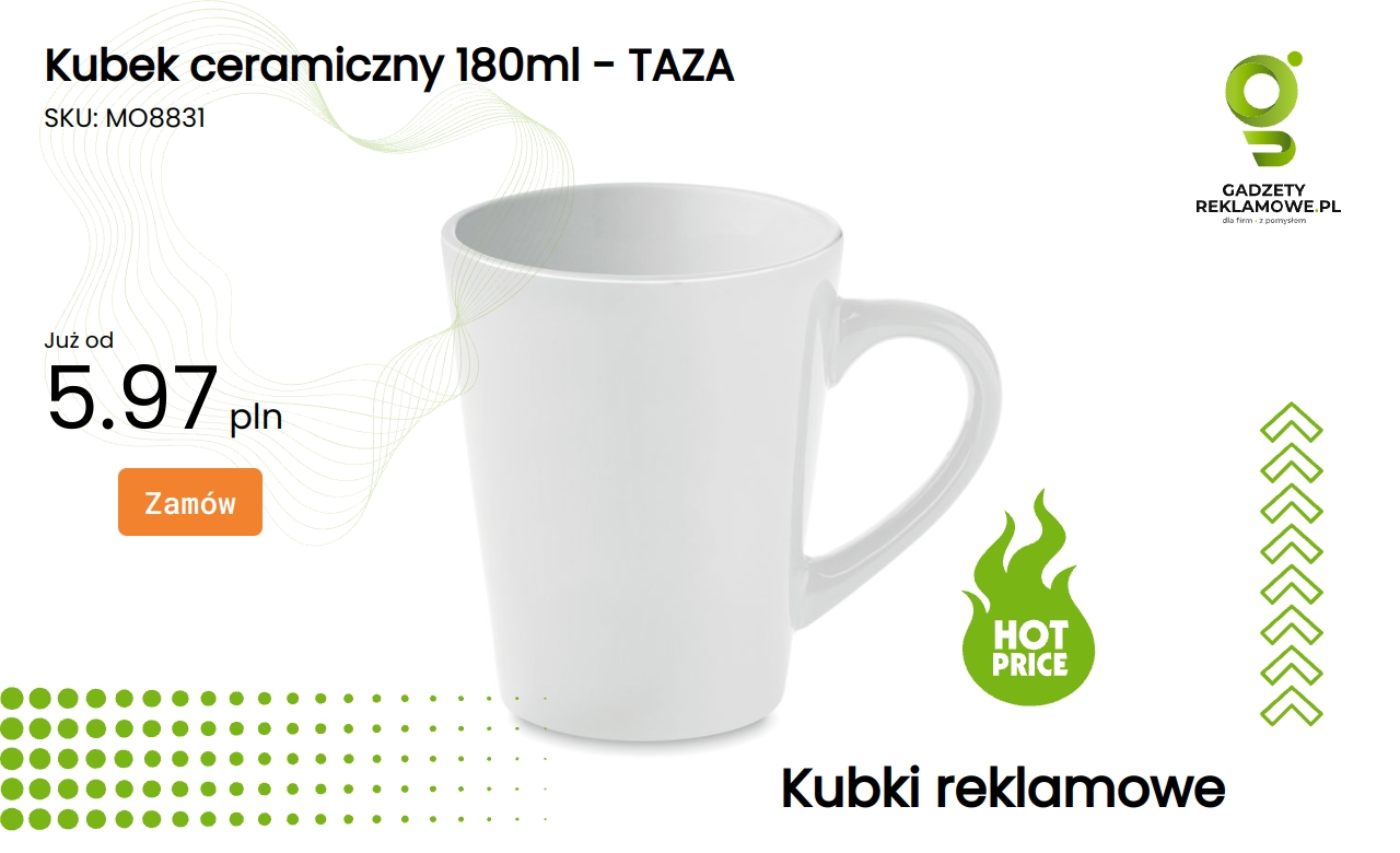 Kubek ceramiczny o pojemności 180 ml marki TAZA