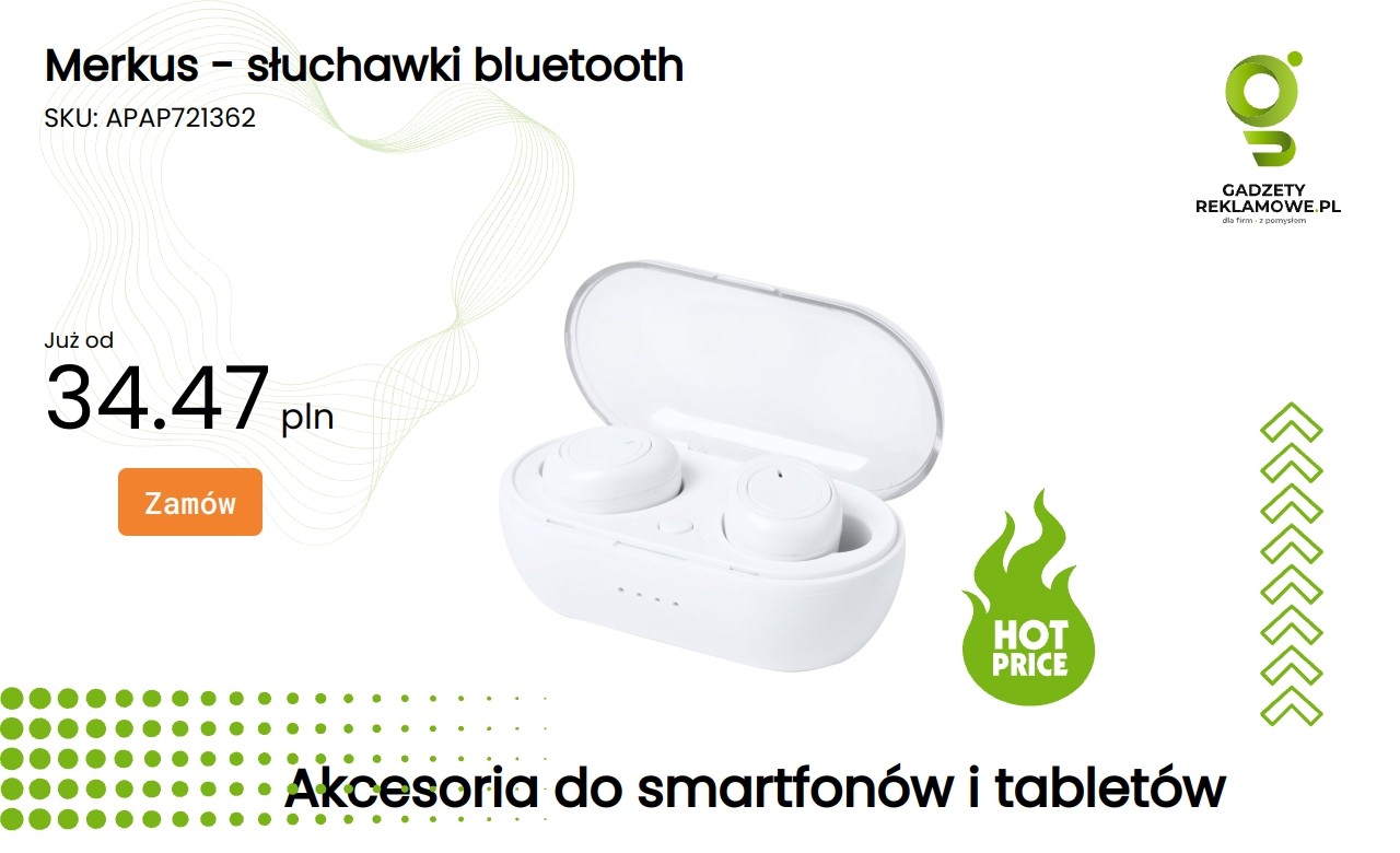 Merkus słuchawki bluetooth