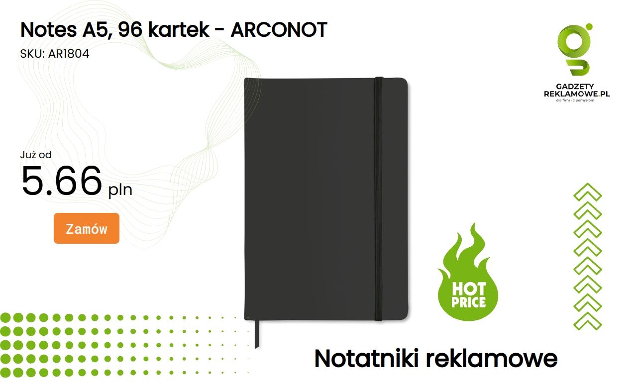 Notes A5 96 kartek ARCONOT